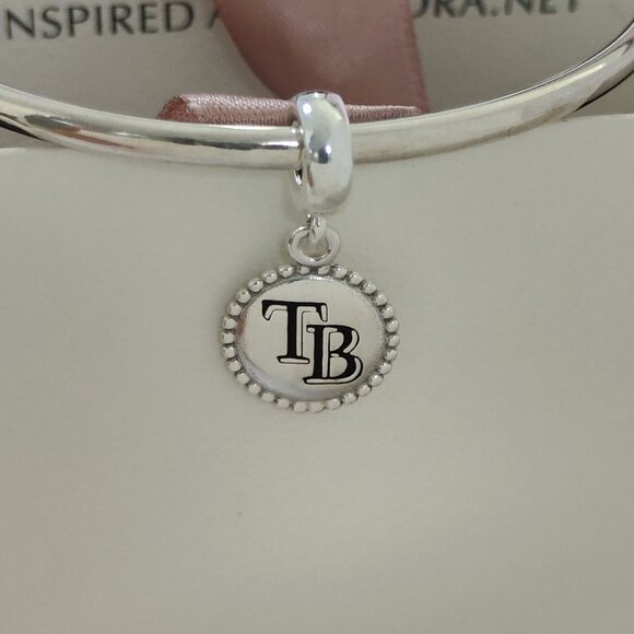 Pandora Tampa Bay Rays Color Exclusive Dangle Charm S925 Silver Pendant with box - Picture 4 of 6